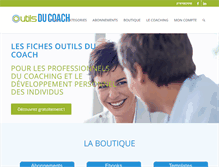 Tablet Screenshot of outilsducoach.com